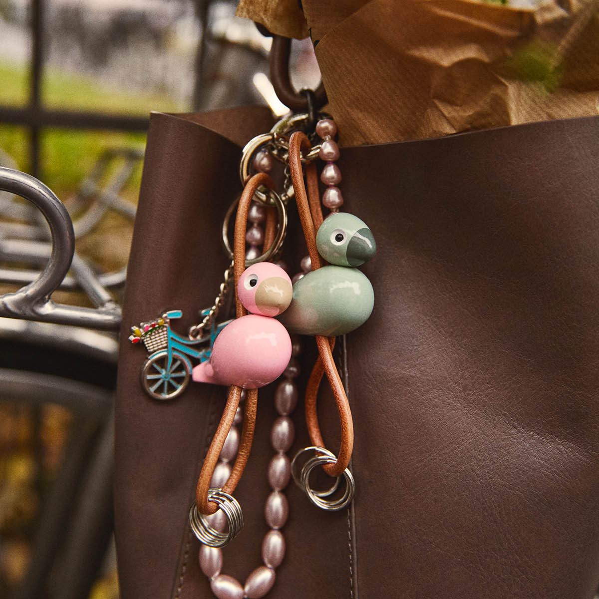 Kay Bojesen Denmark Kay Bojesen Avaimenperä minilintu Vihreä