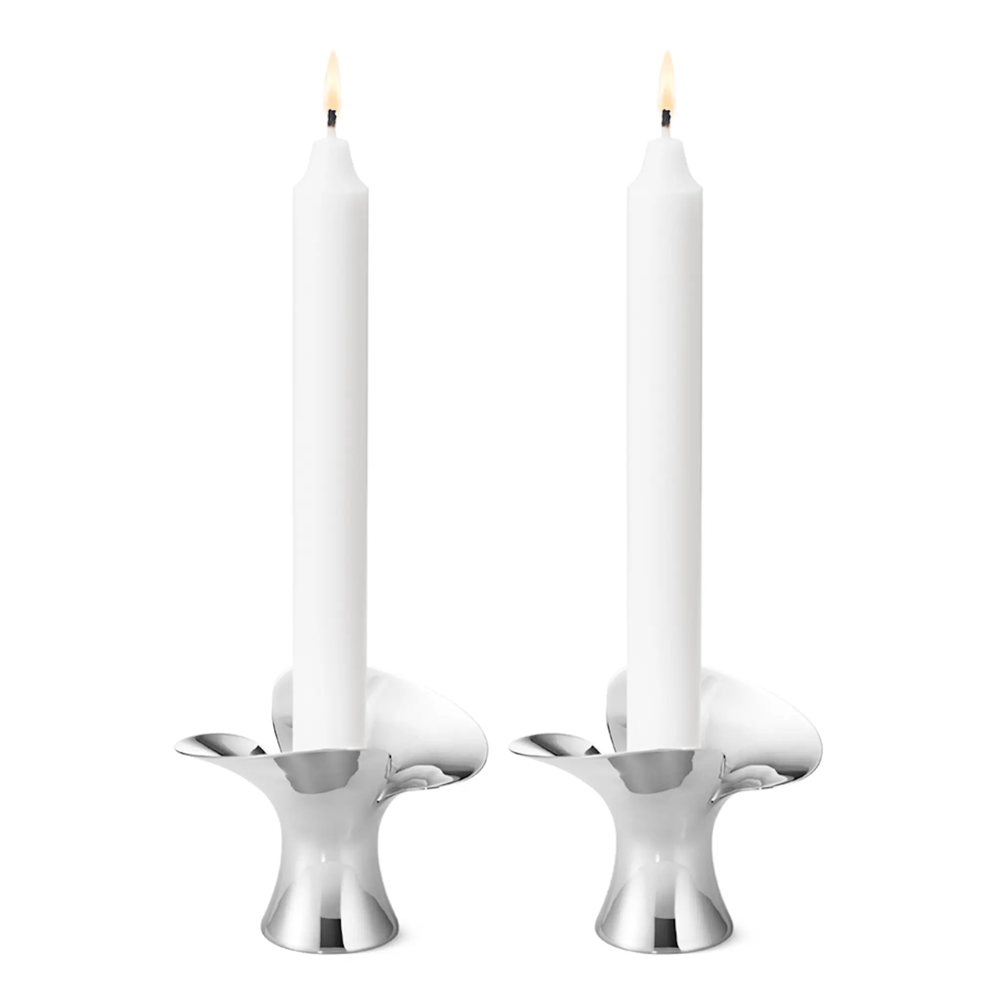 Georg Jensen Bloom Botanica Ljusstake 2-pack Rostfri