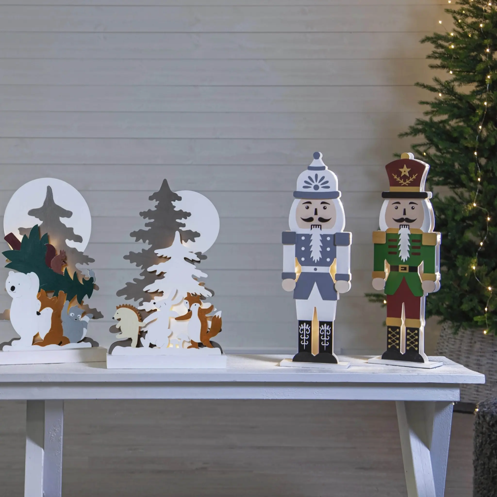Star Trading Nutcracker juledekorasjon 52 cm grønn/rød