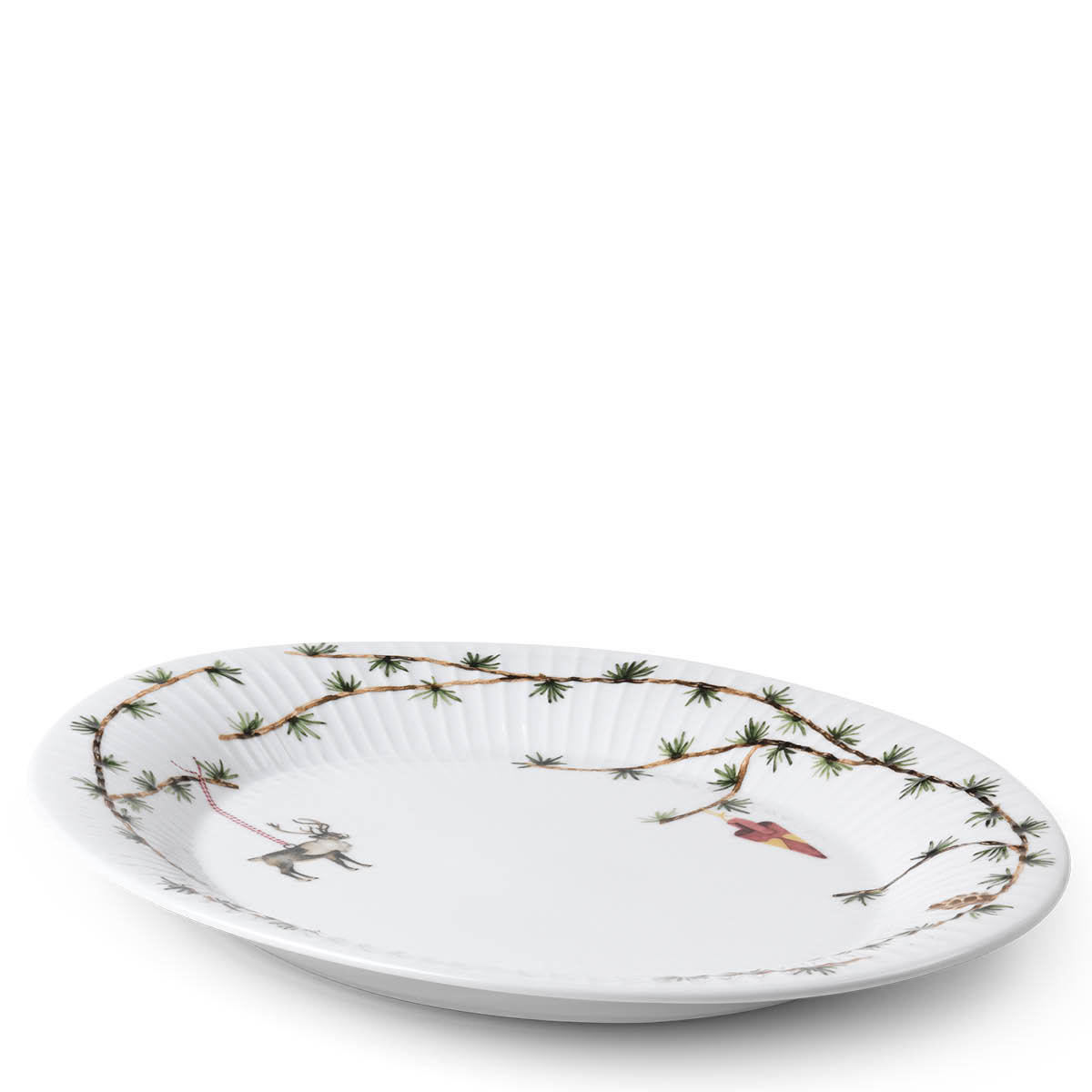 Kähler Hammershøi Christmas Fat Oval 27x34 cm Vit
