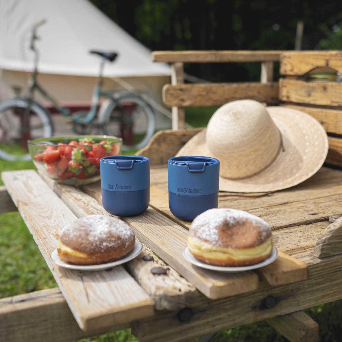 Klean Kanteen Rise Lowball kopp 30 cl med flipplokk stellar