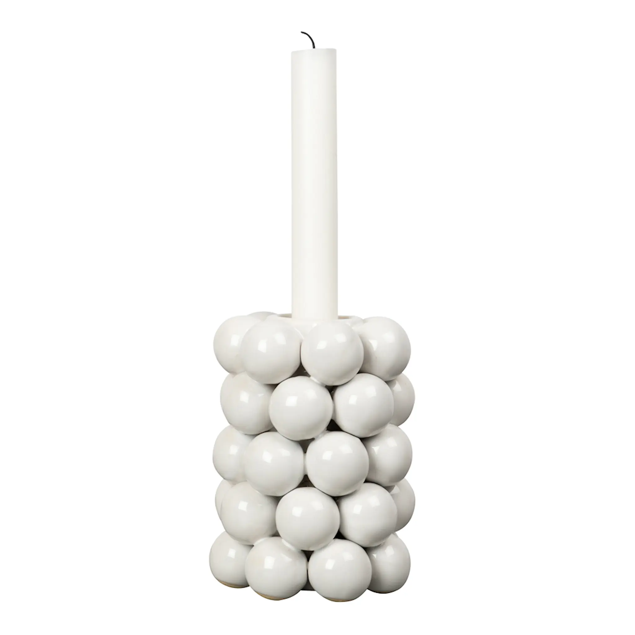 ByOn Globe Ljusstake 9,5 cm Vit