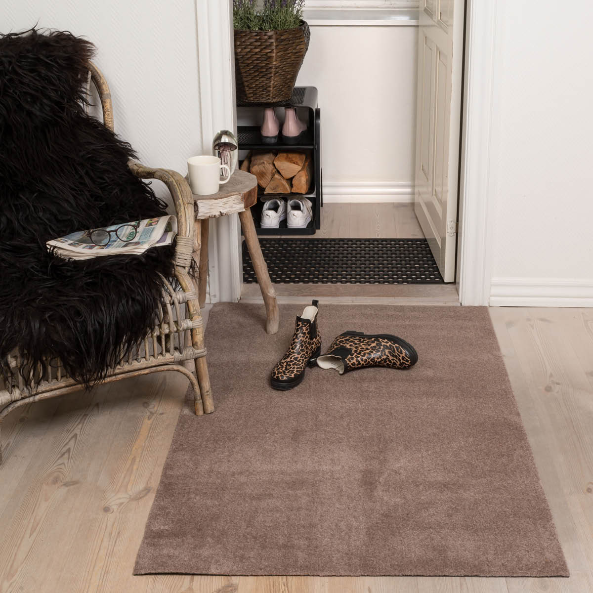 Tica Copenhagen Unicolor golvmatta 130x90 cm sand/beige