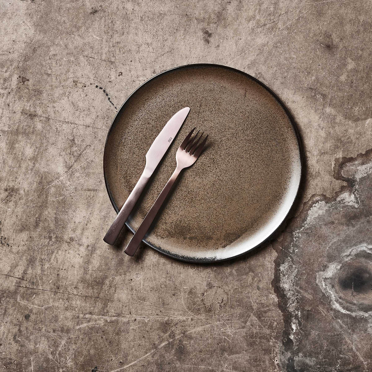 Aida RAW Metallic Brown tallerken 28 cm