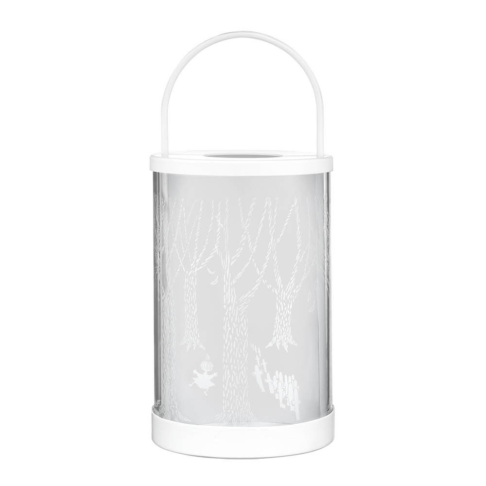 Muurla Mumin lykta glas/metall 26 cm I skogen