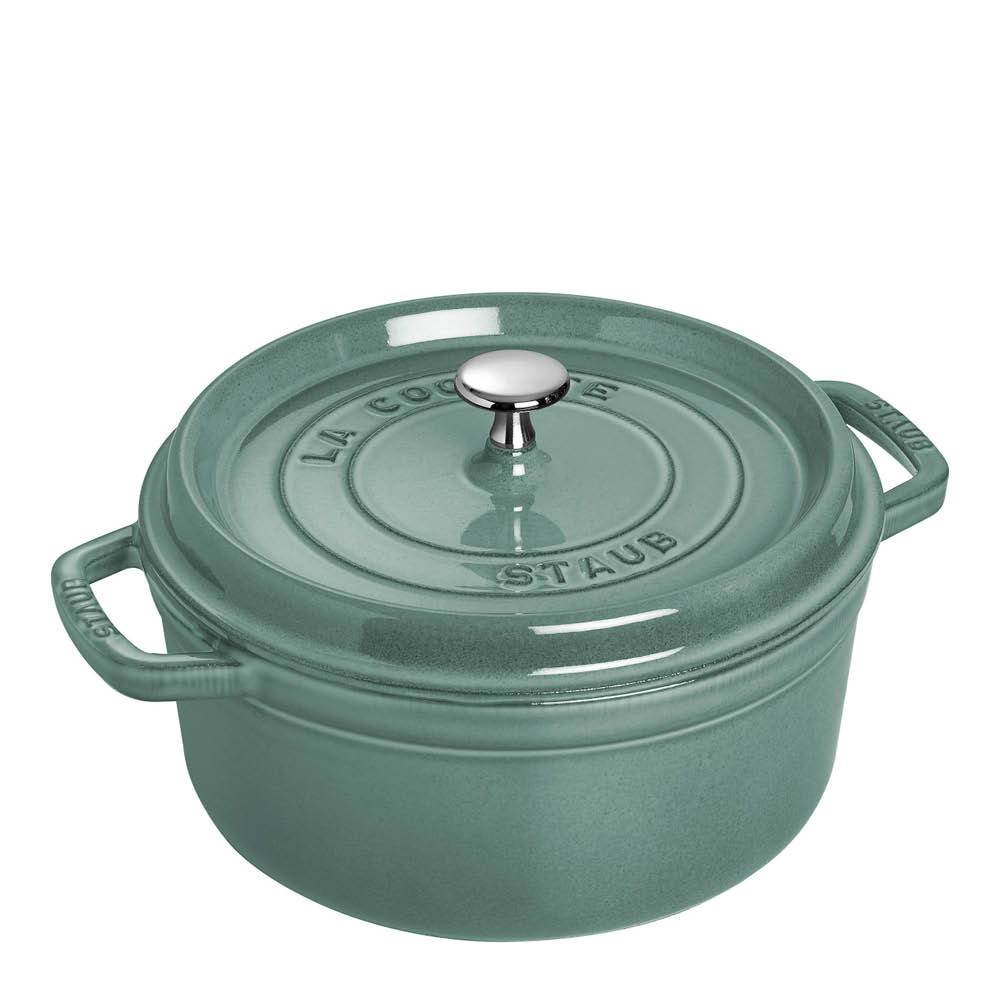 Staub - Staub La Cocotte Valurautapata pyöreä 5,2 L Eukalyptus
