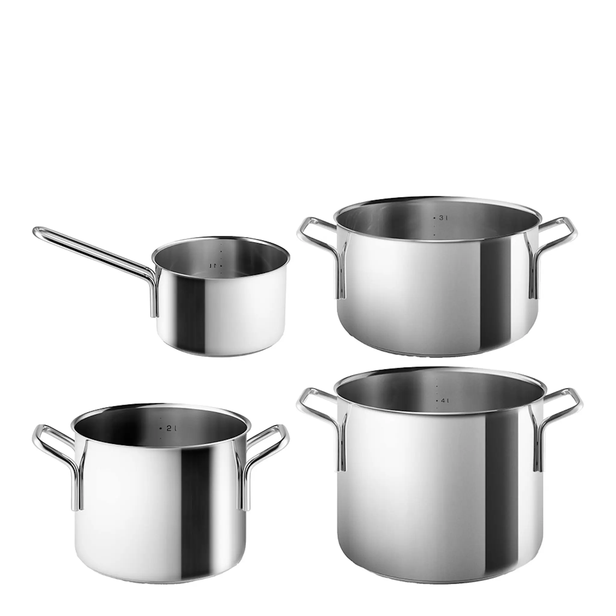 Eva Trio Stainless Steel gryteset 4 delar