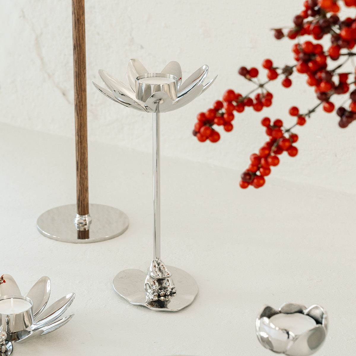 Hilke Hilke x Mumin ljusstake Snorkfröken förnicklad mässing