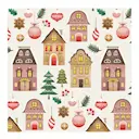 Servett 33x33 cm 20-pack Christmas at home cream