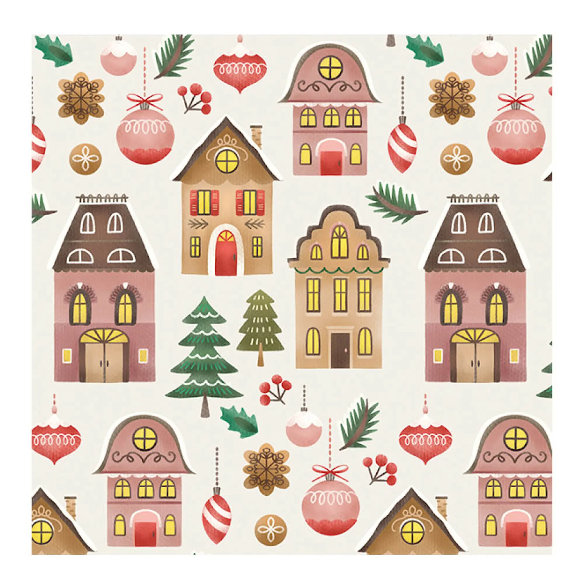 Ambiente Servett 33x33 cm 20-pack Christmas at home cream