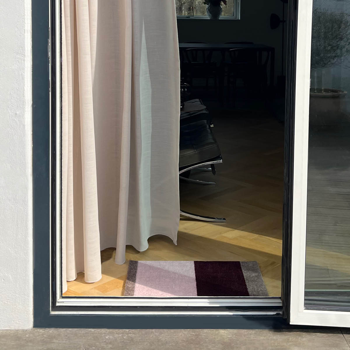 Tica Copenhagen Stripes Horizontally Matto 40x60 cm Bordeaux/Rose/Sand