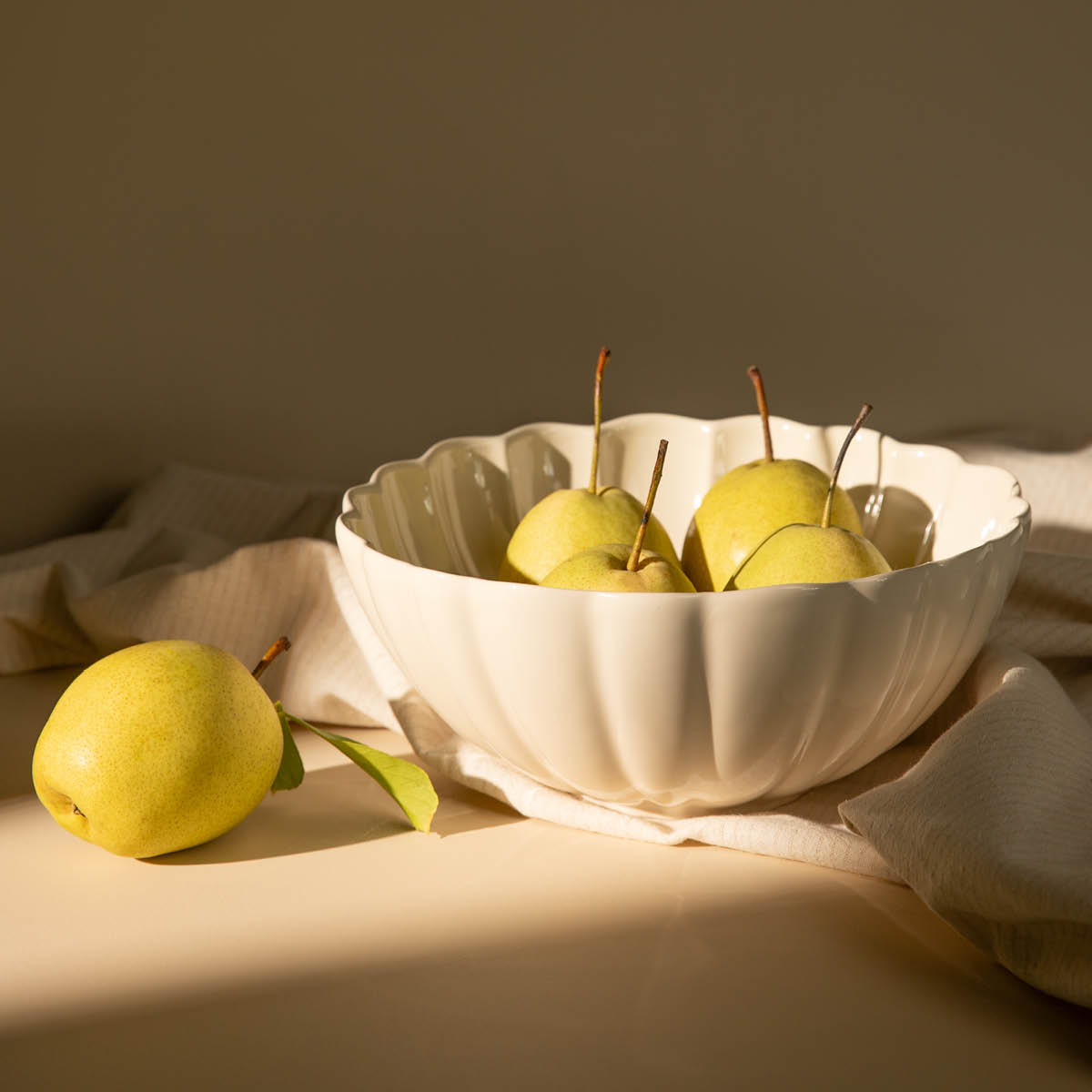 Stiernholm Lotus salatskål 2,2L krem