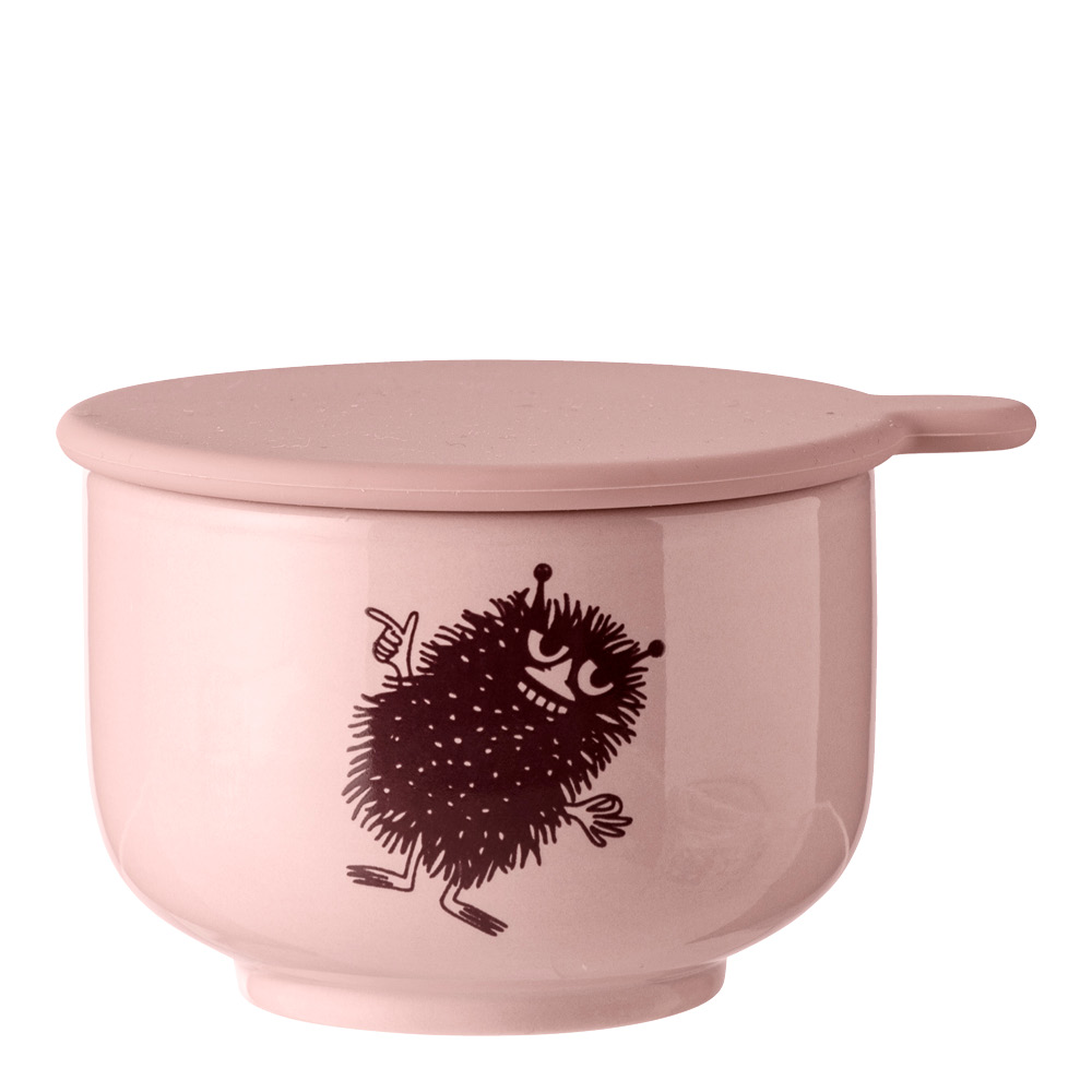 Dsignhouse x Moomin - Muumi Kulho kannella 7x5 cm Vaaleanpunainen