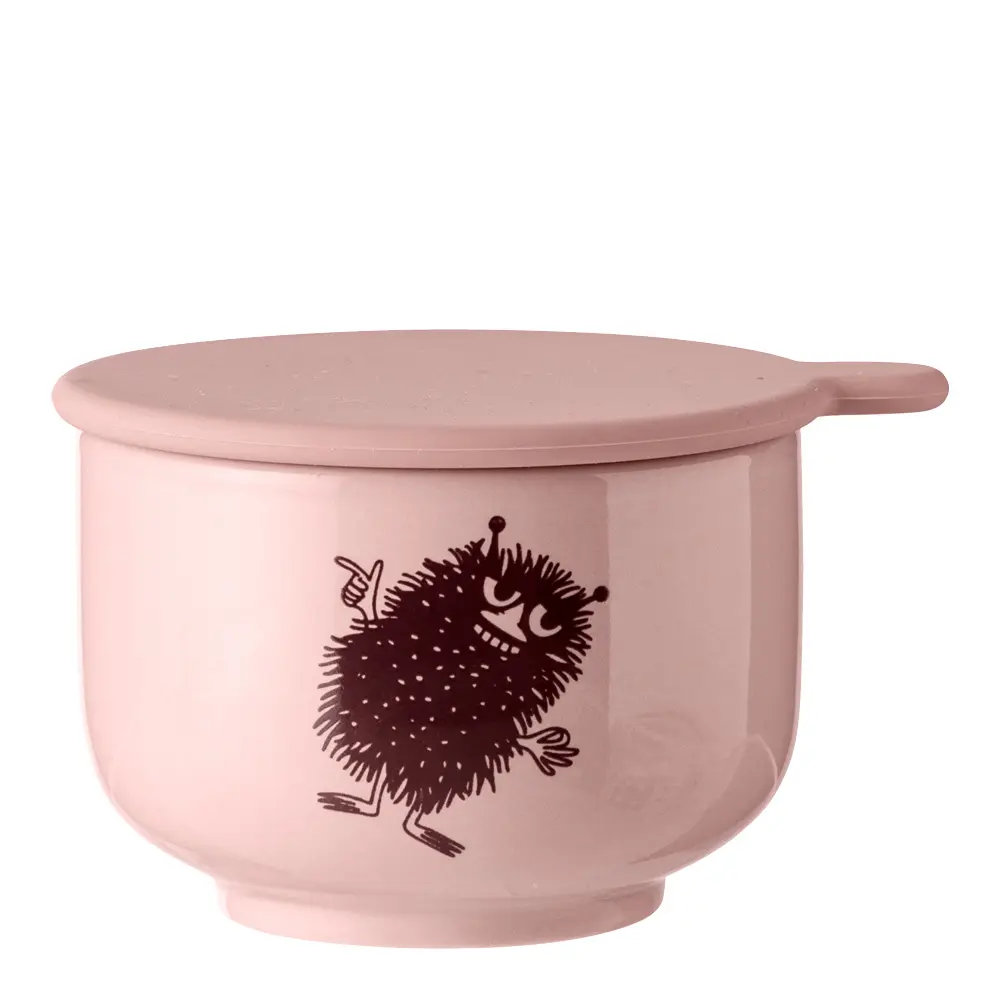 Muumi Kulho kannella 7x5 cm Vaaleanpunainen