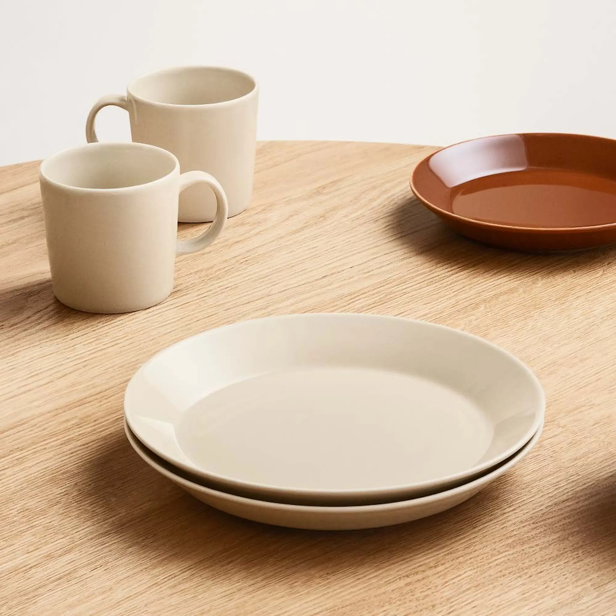 iittala Teema Tallrik flat 21 cm Linne