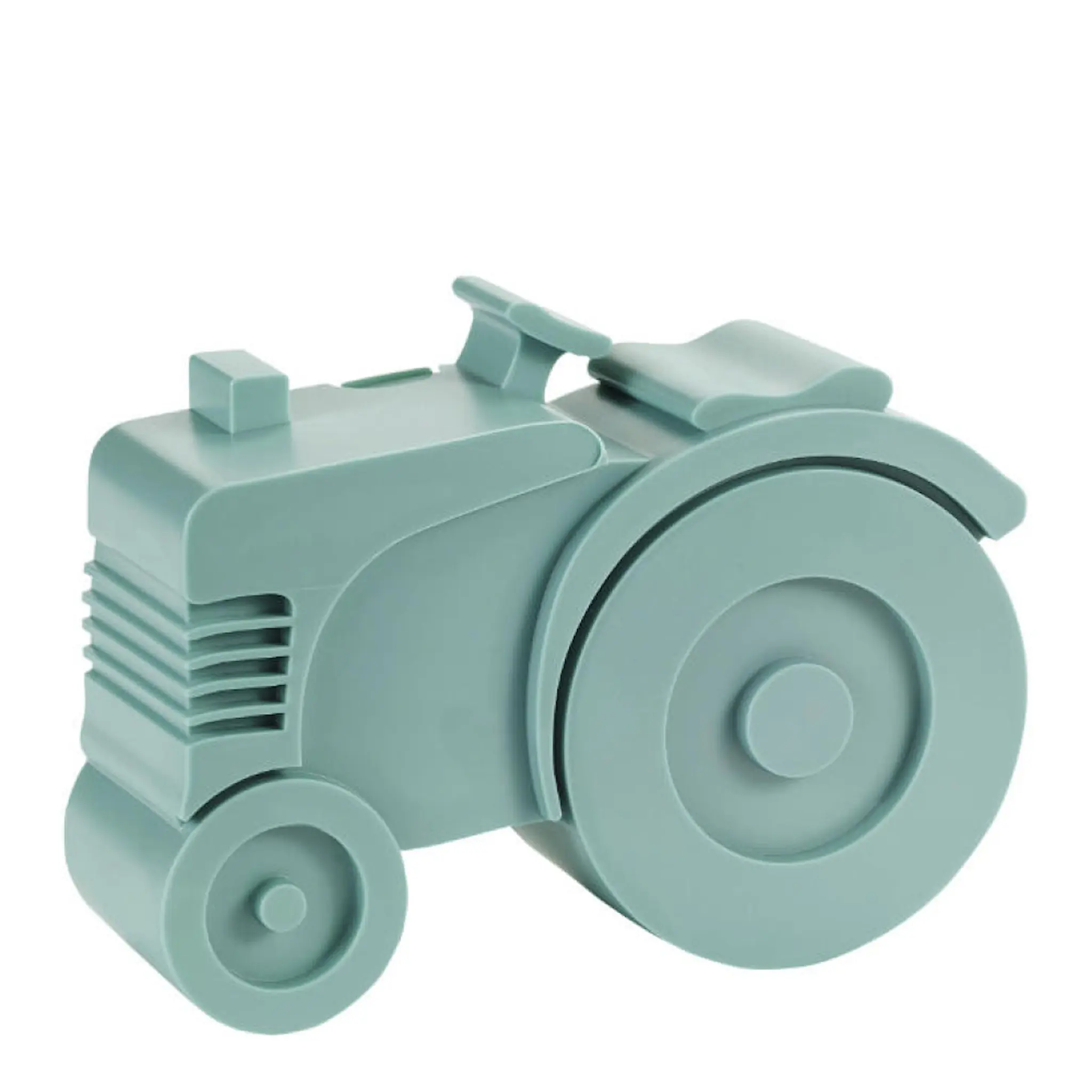 Blafre Traktor matlåda i plast två fack 14x11 cm blågrön