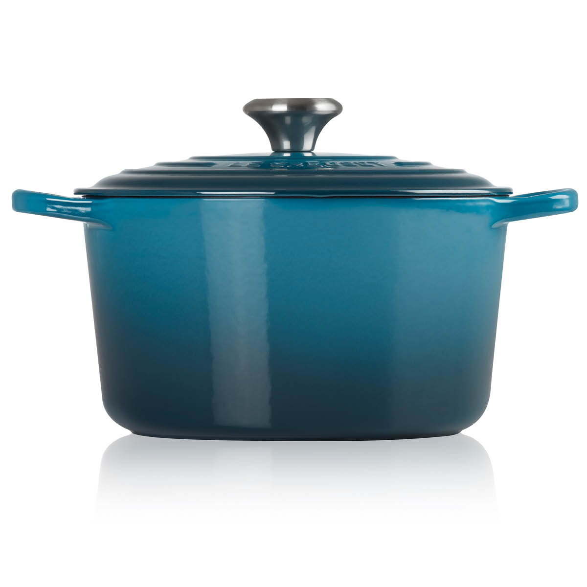Le Creuset Signature støpejernsgryte rund 24 cm 5L deep teal