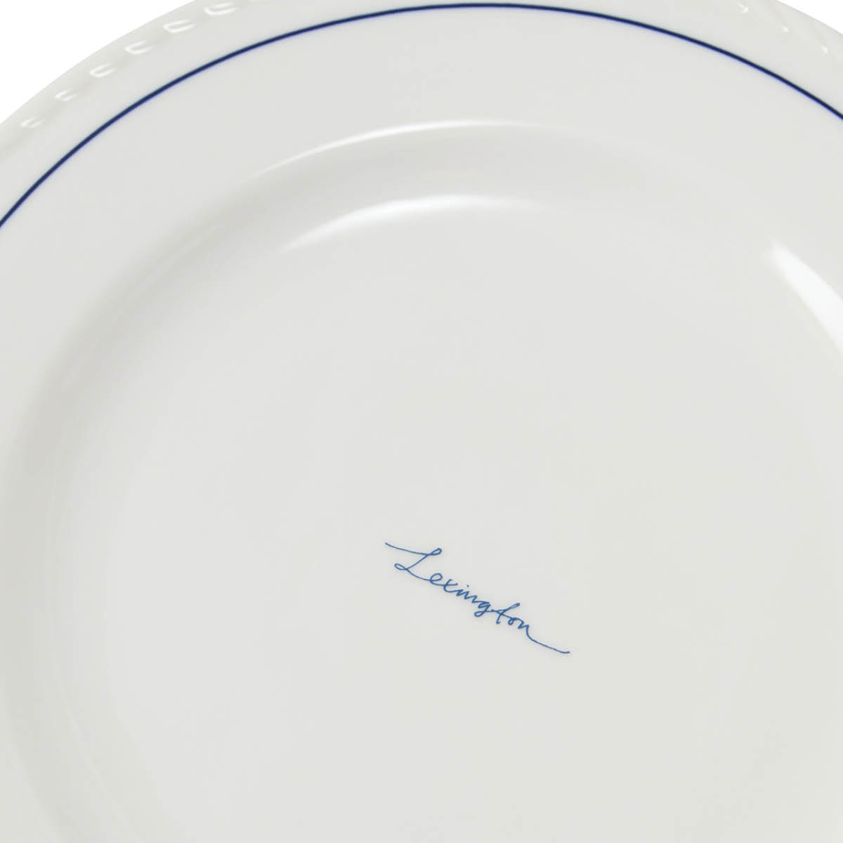 Lexington Icons desserttallerkener 22 cm 4 stk hvit/blå