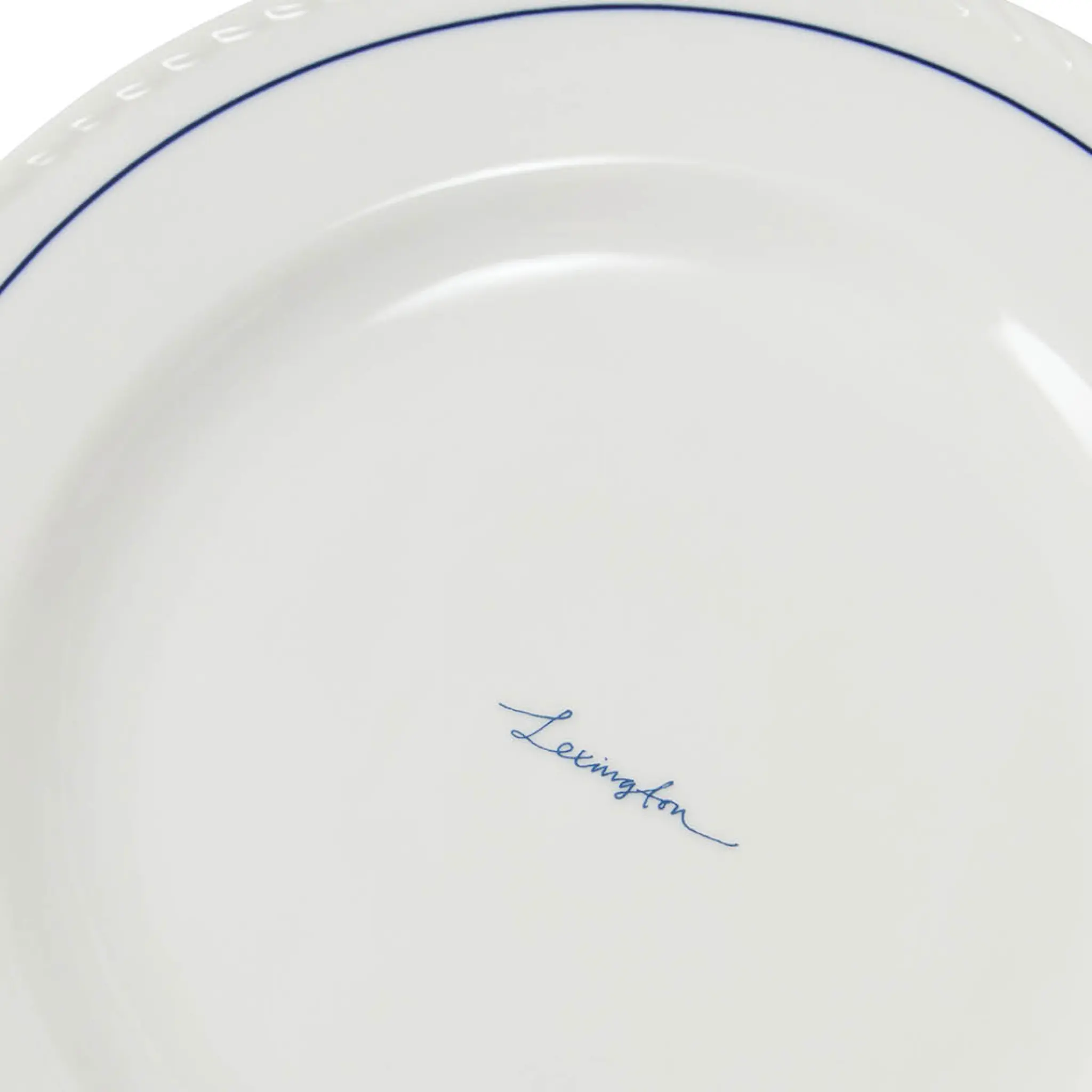 Lexington Icons tallrik 22 cm 4-pack vit/blå