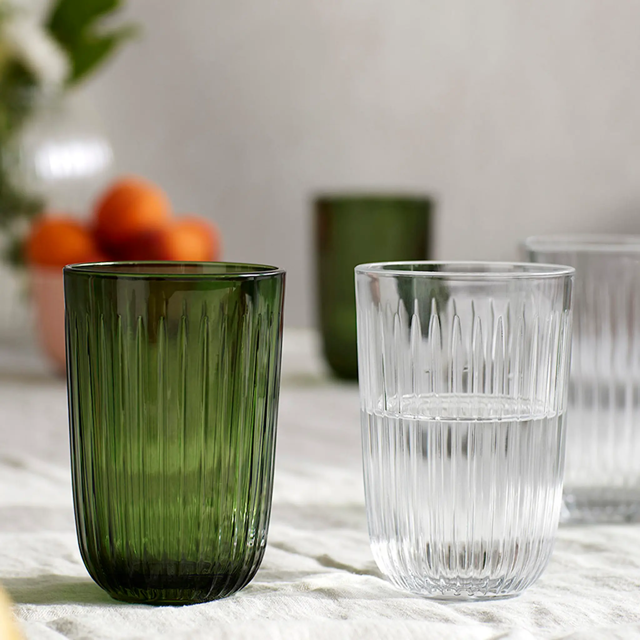 Kähler Hammershøi Vesilasi 37 cl 4 kpl Vihreä