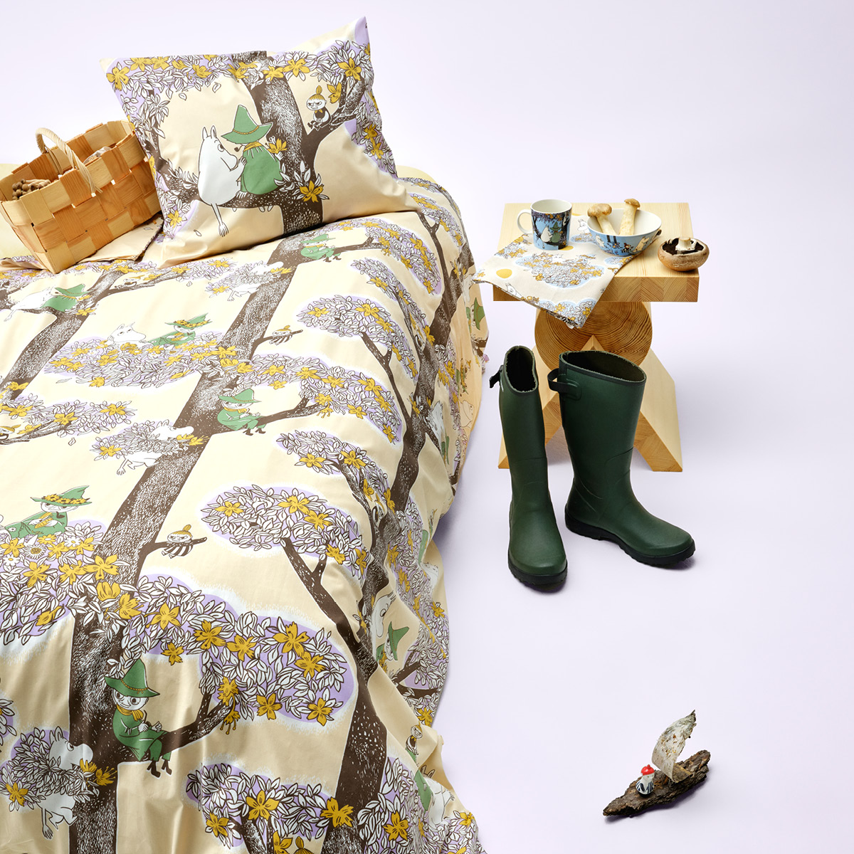 Moomin Arabia Mummi sengetøy 150x210 cm Venner for alltid