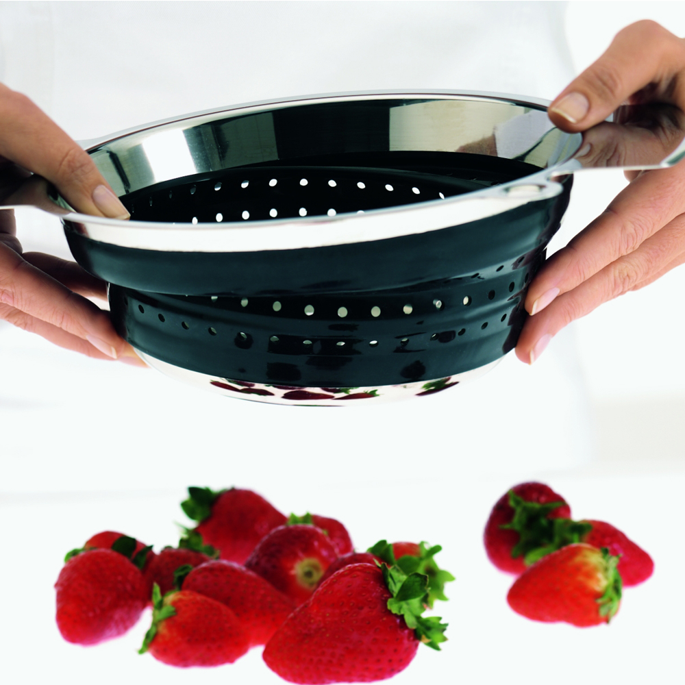 Rösle Dørslag sammenleggbar stål/svart