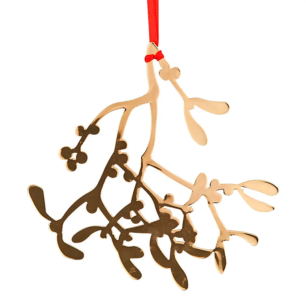 Dekorasjon misteltein gull