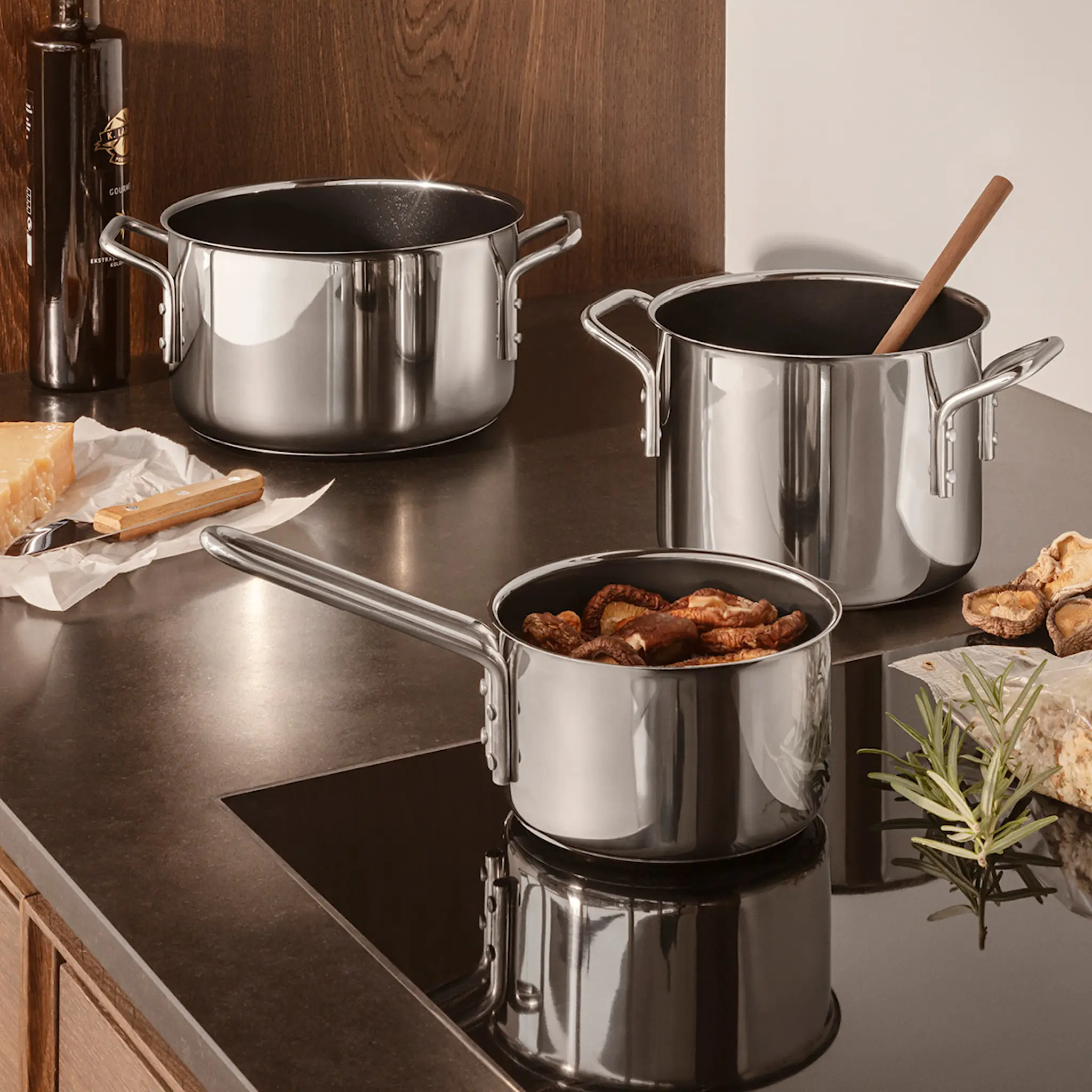 Eva Trio Stainless Steel kastrull 1,1 L keramisk Slip-Let® beläggning