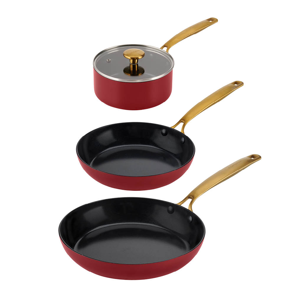 Combekk Element gryt- och stekpanneset 4 delar bordeaux