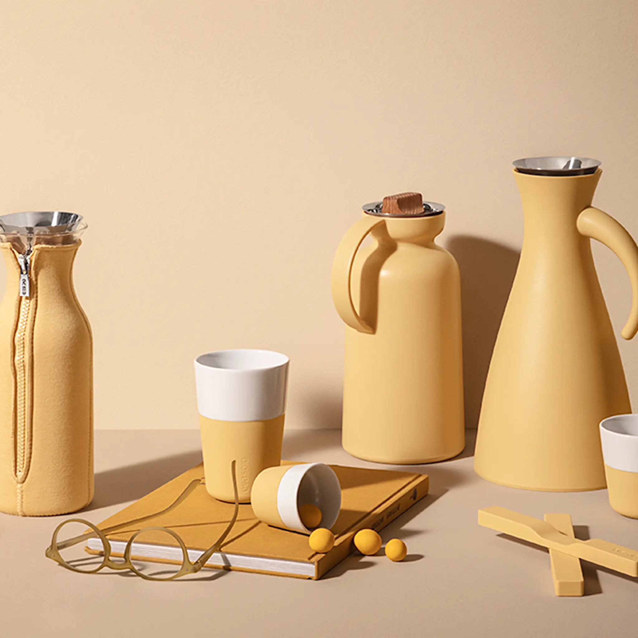 Eva Solo Caffe Lattemugg 36 cl 2-pack Golden Sand