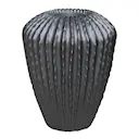 Kruka med insats 65 cm svart
