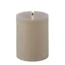 Uyuni Blockljus LED 10 cm Sand