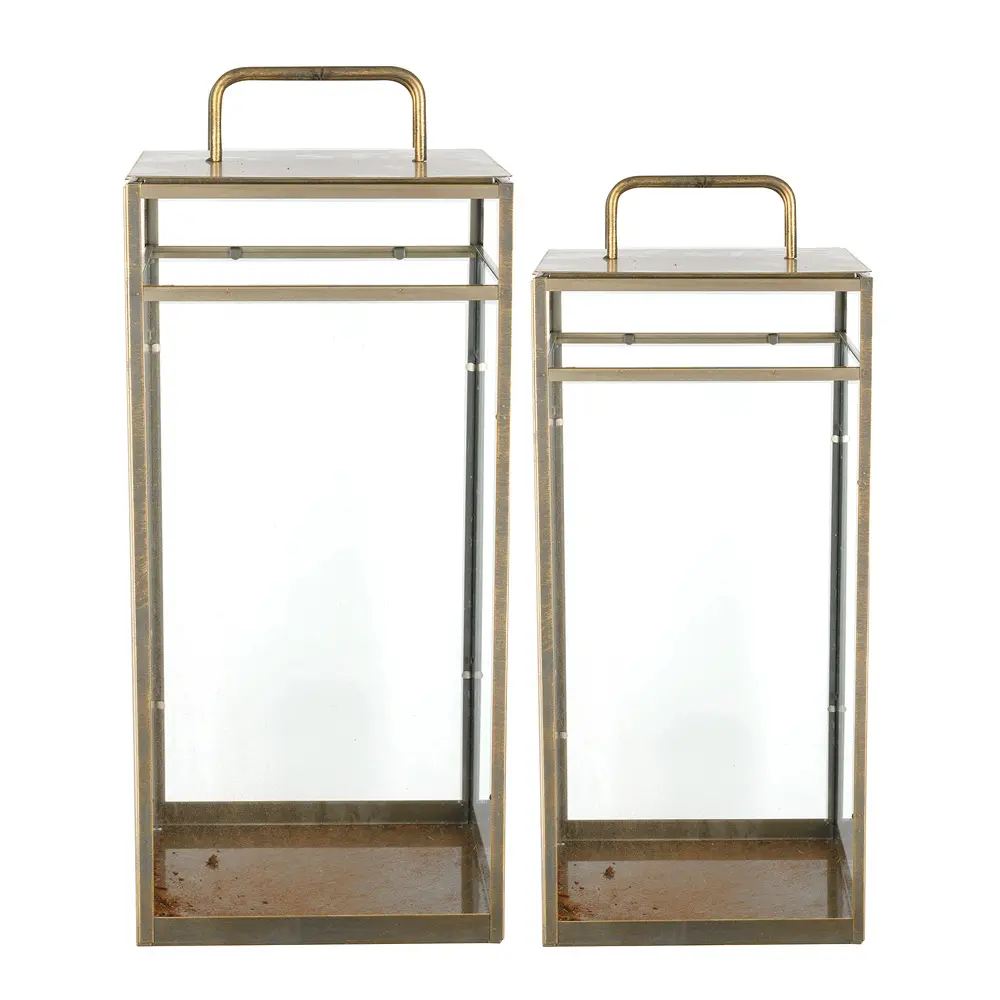 Lykt 2 stk 51/61 cm metall