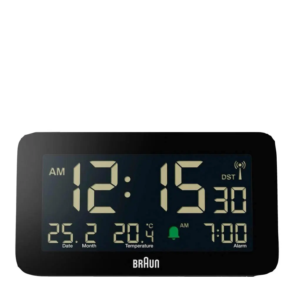 Vekkerklokke digital 13,5 cm svart