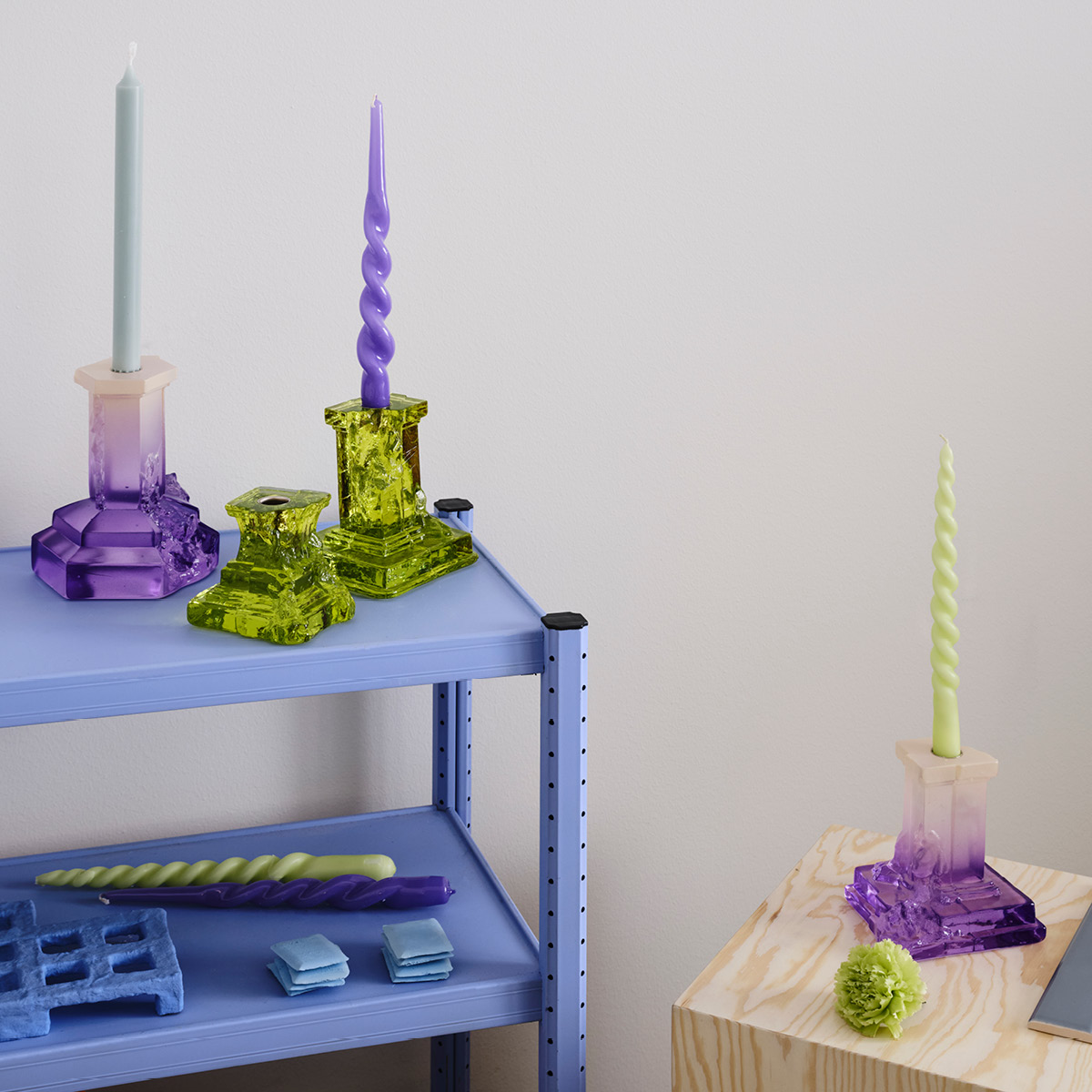 Kosta Boda Rocky Baroque Ljusstake Kryptonit 15 cm