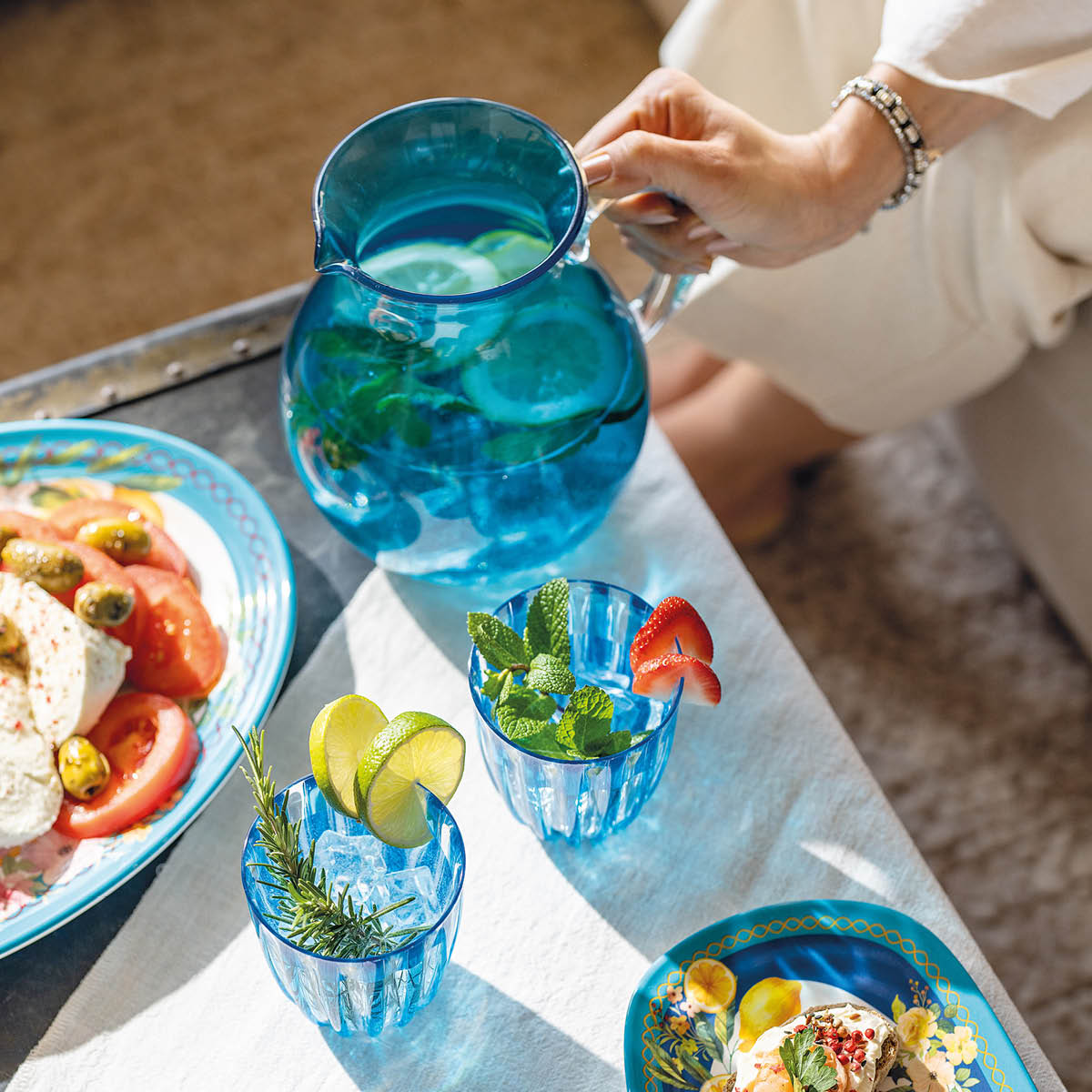 Guzzini Dolce Vita karaff ballong 2 L Turquoise