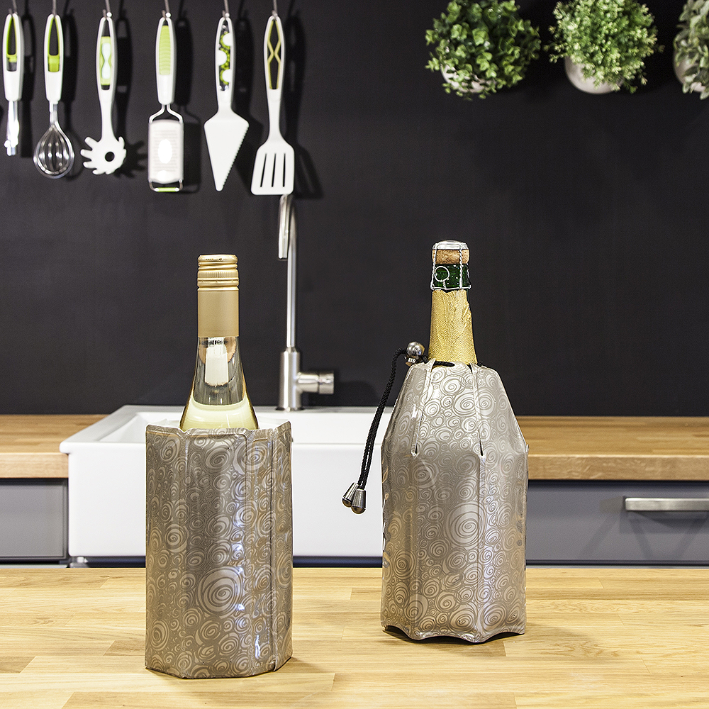 Vacu Vin Active Wine & Champagne Cooler gaveeske platinum