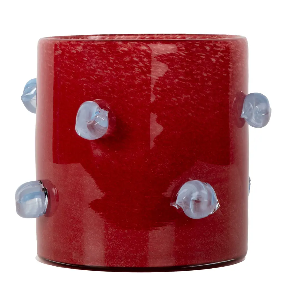 Arlo Kynttilälyhty 15x15 cm Viininpunainen/Vaaleansininen