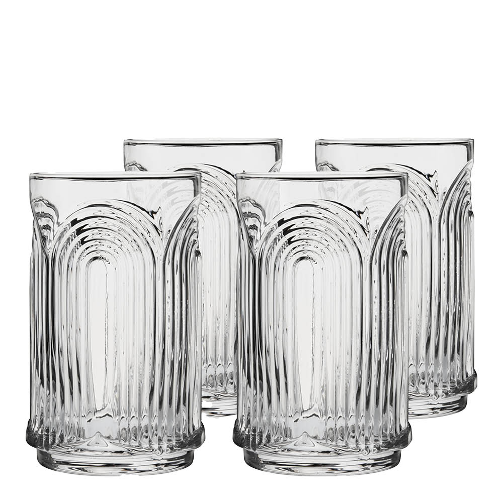 Viski Deco Highball glass Beau i krystall 53 cl 4 stk