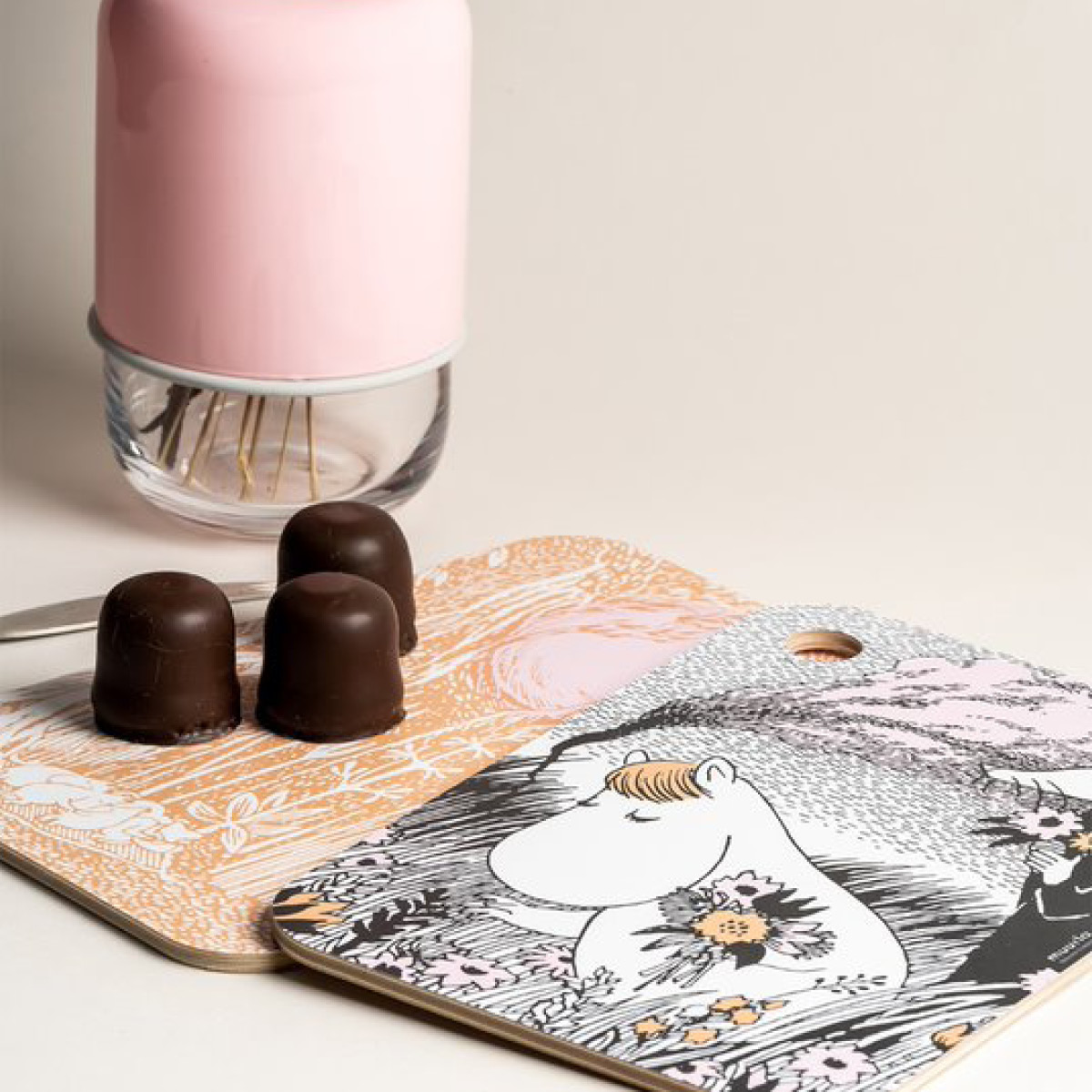 Muurla Mummi skjærefjøl/servertingsbrett 21x31 cm sommernatt