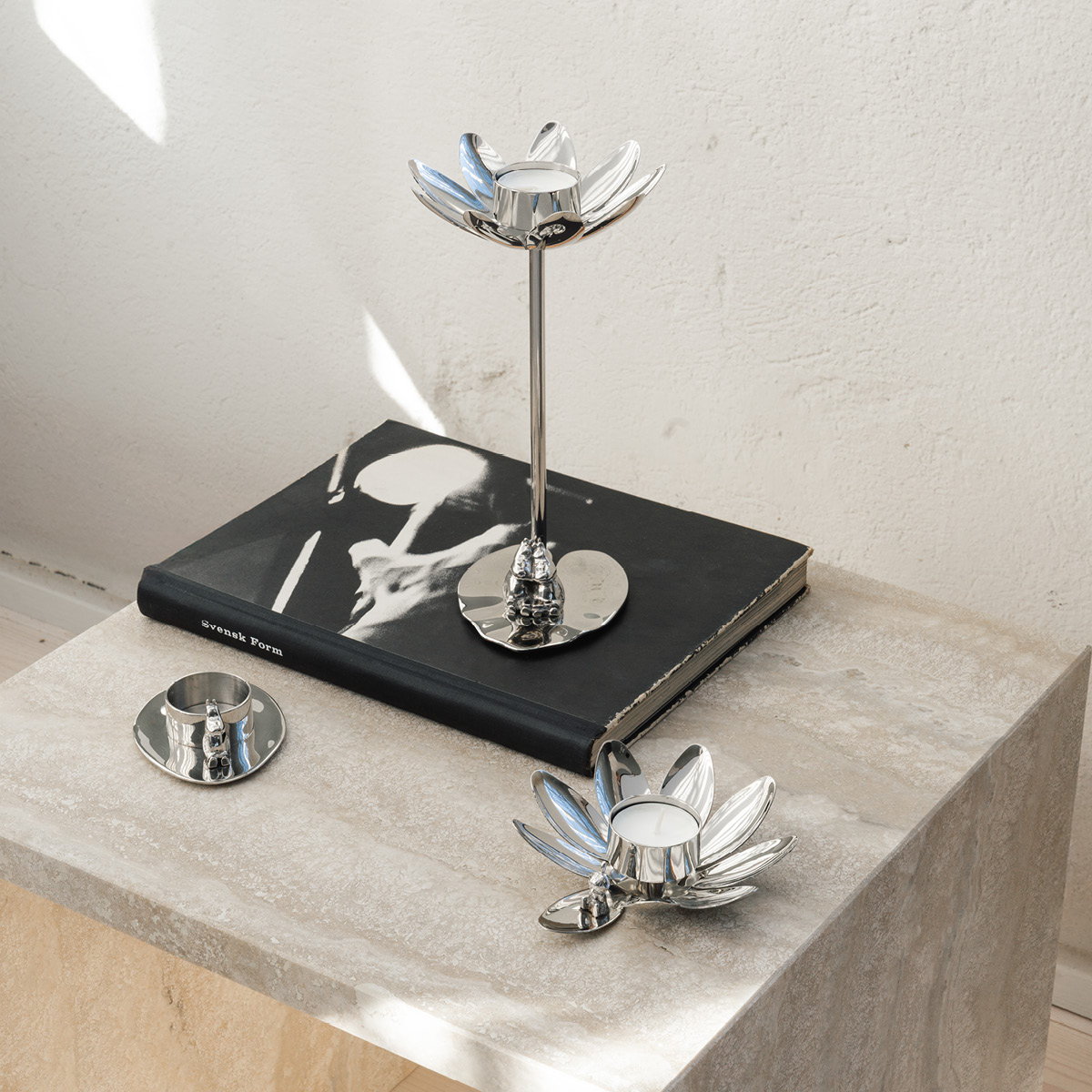 Hilke Hilke x Mumin No.3 ljusstake förnicklad mässing