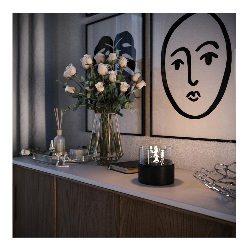 Tenderflame Café lykt 14 cm svart