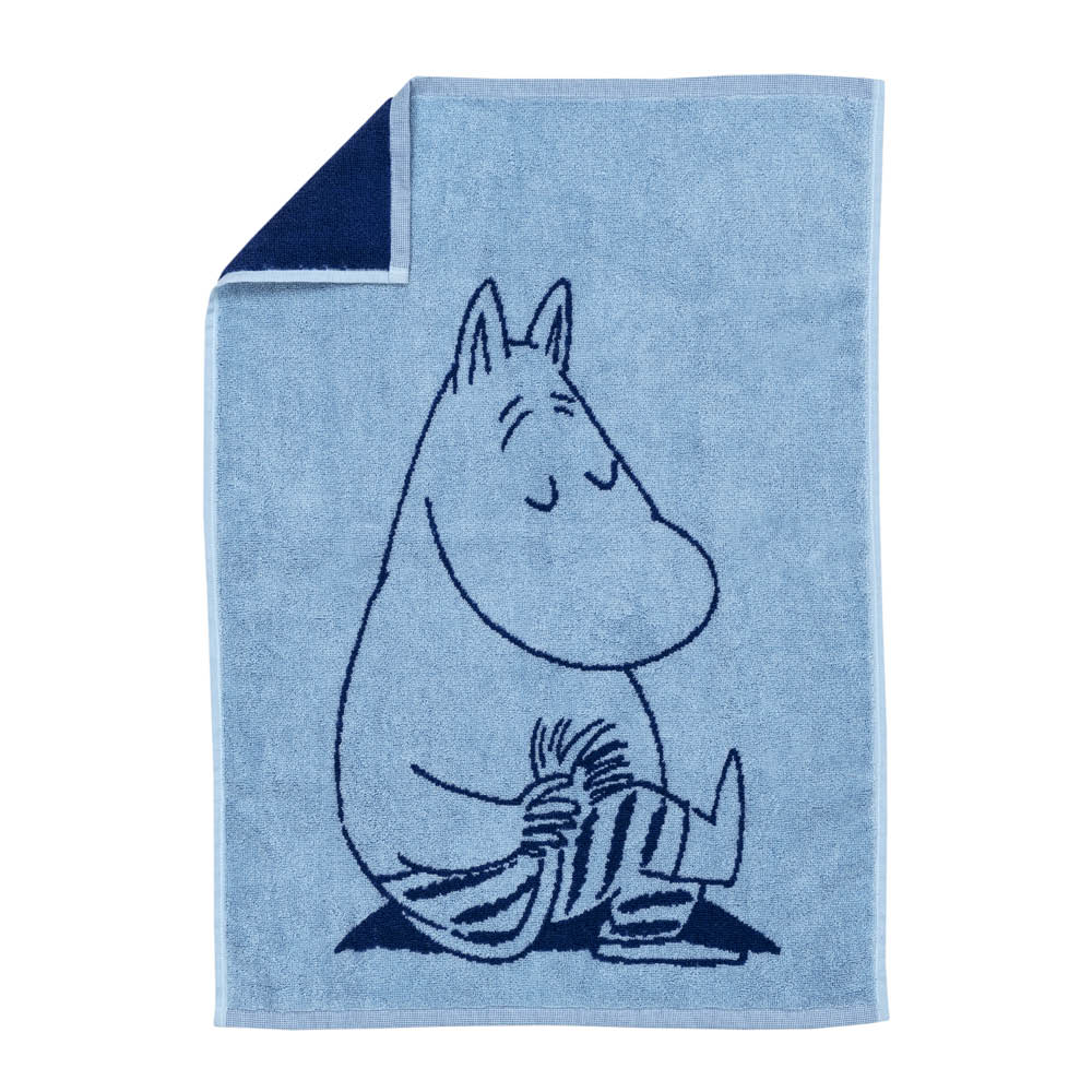 Moomin Arabia Mumin handduk 50x70 cm Mumintrollet marinblå