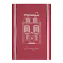 Original kökshandduk House jacquard 50x70 cm röd/vit