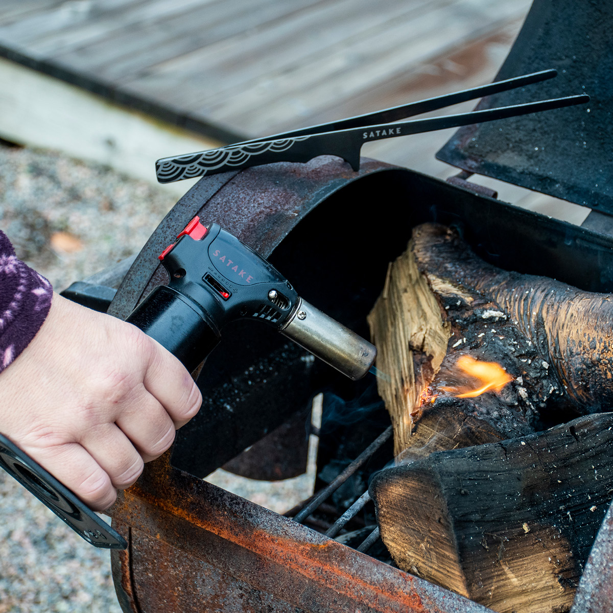 Satake Gassbrenner Flame King svart