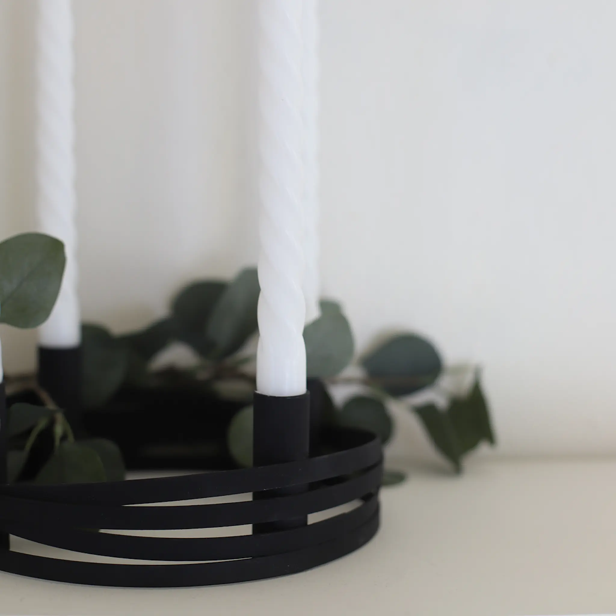 Stiernholm Wera Adventljusstake 28 cm Svart