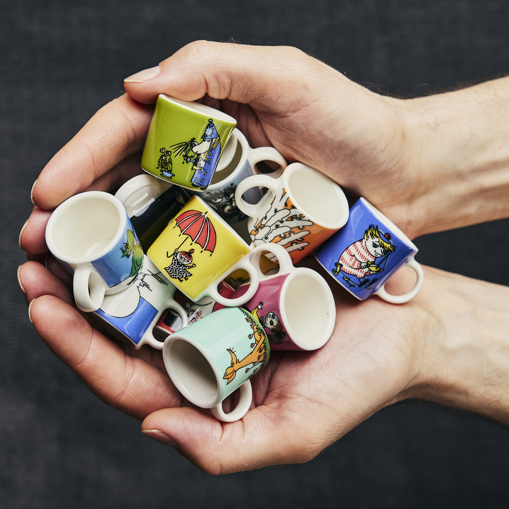 Moomin Arabia Muminmugg Mini 6-pack Tredje Klassiker