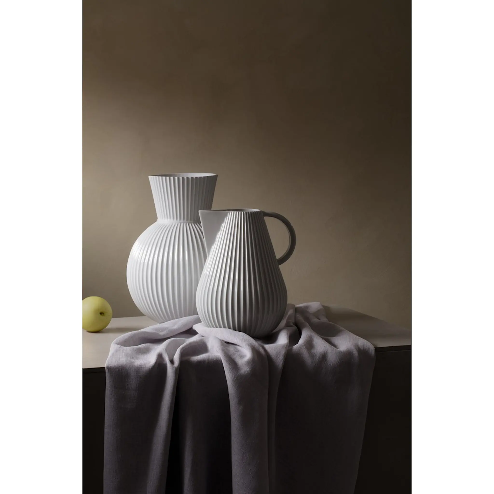 Lyngby Porcelæn Lyngby Tura Kanna Vas 27,5 cm Vit