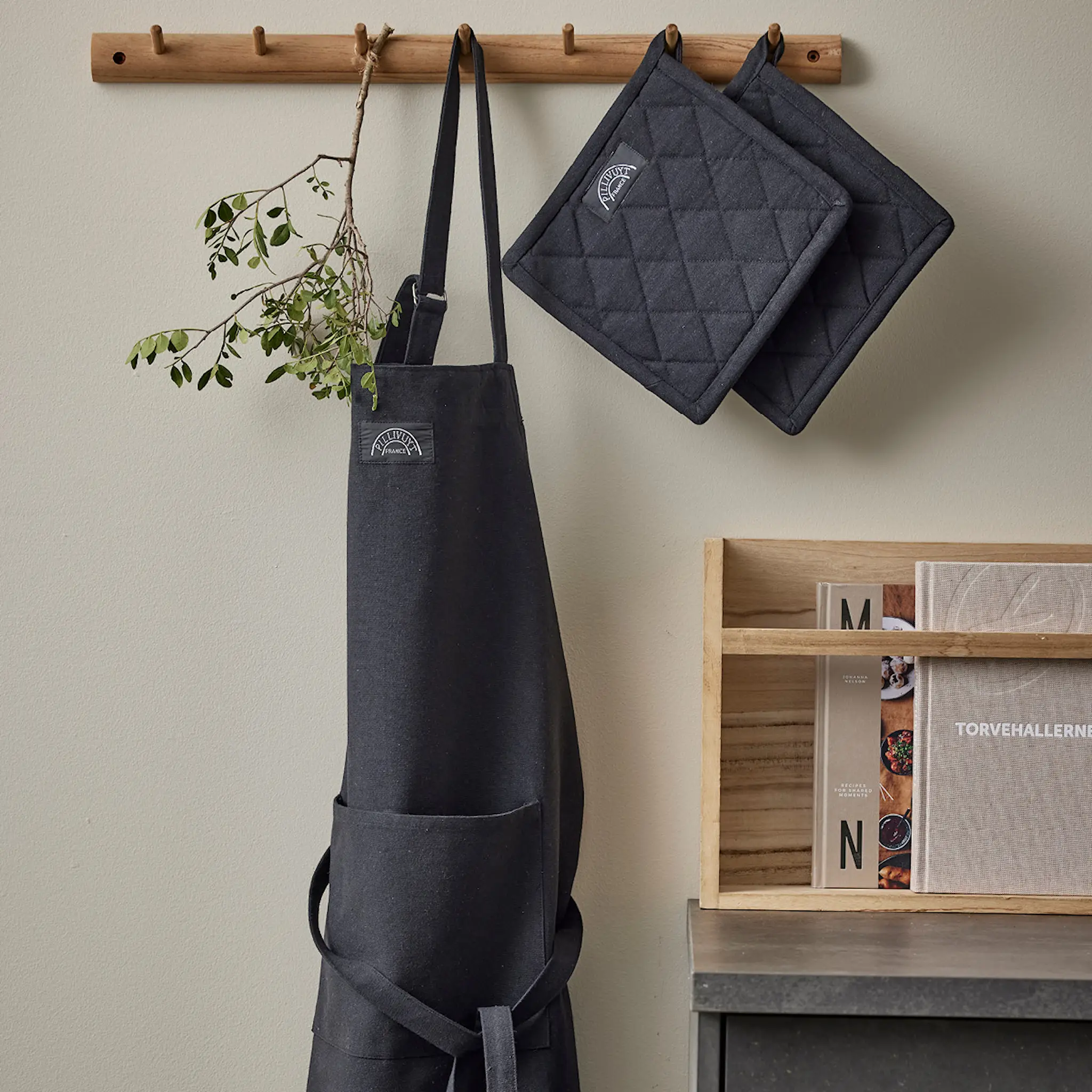 Pillivuyt Recycle förkläde 95x80 cm svart