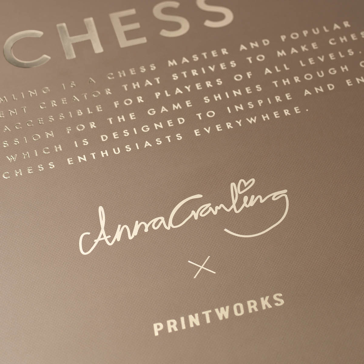 Printworks Anna Cramling Edition Shakkipeli